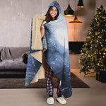 Halloween Moonlight Print Hooded Blanket