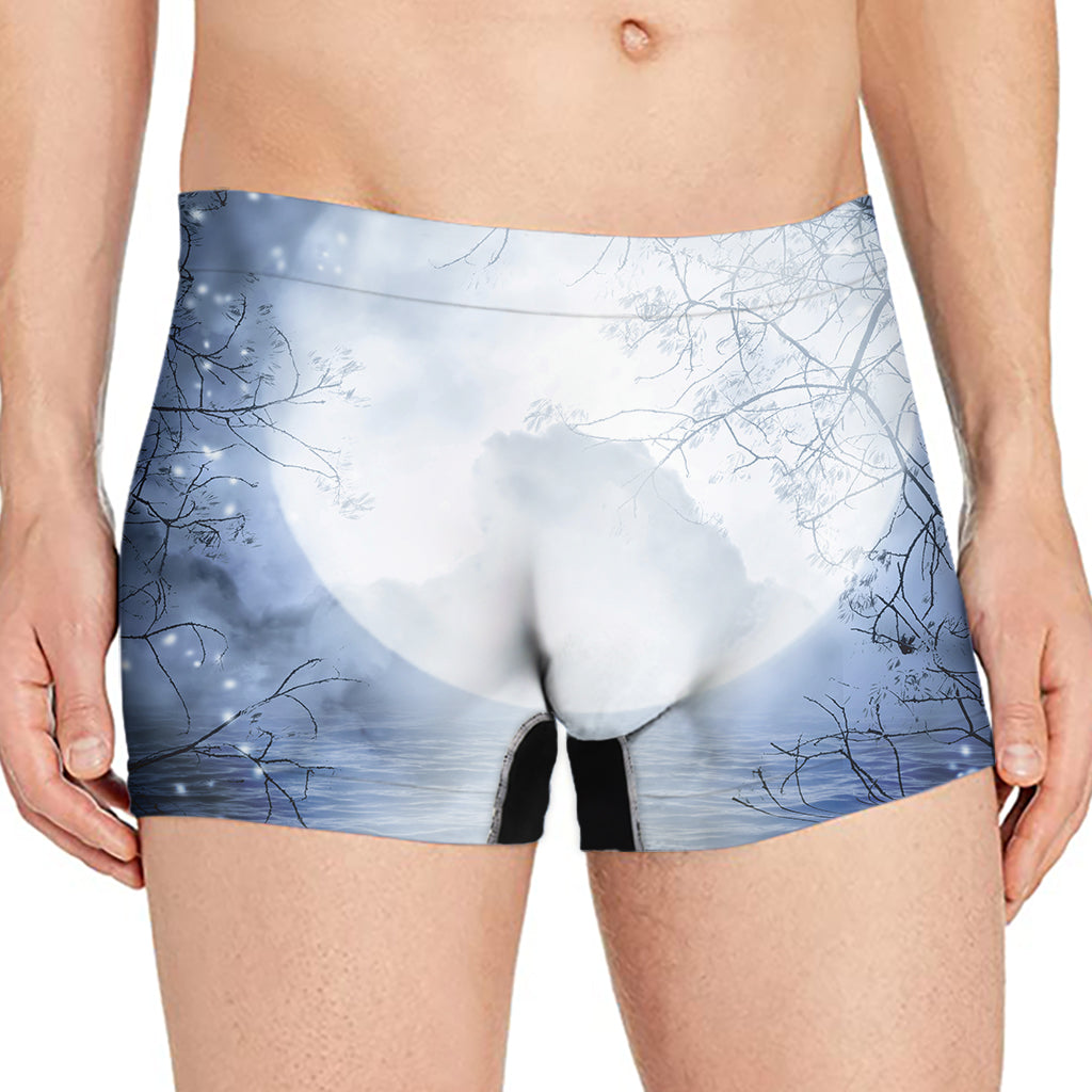 Halloween Moonlight Print Men's Boxer Briefs