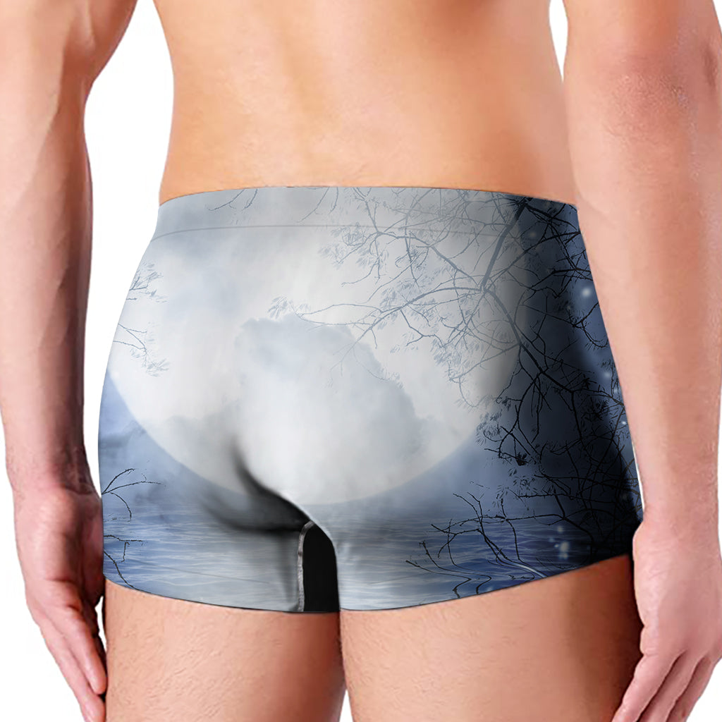 Halloween Moonlight Print Men's Boxer Briefs