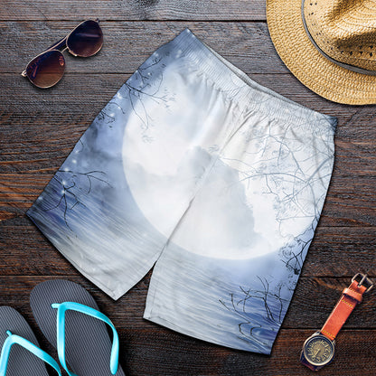 Halloween Moonlight Print Men's Shorts