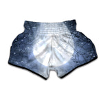 Halloween Moonlight Print Muay Thai Boxing Shorts
