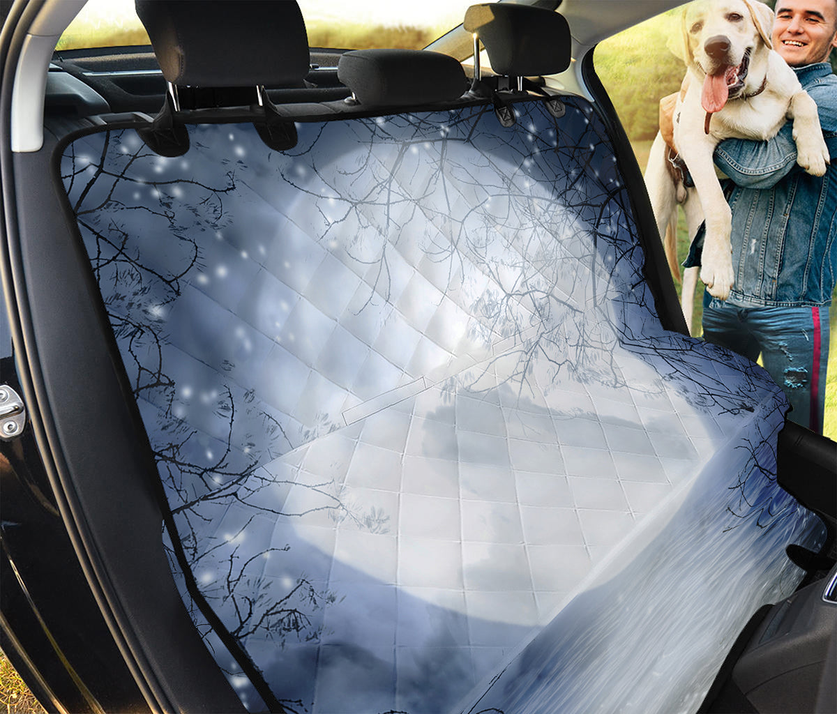 Halloween Moonlight Print Pet Car Back Seat Cover