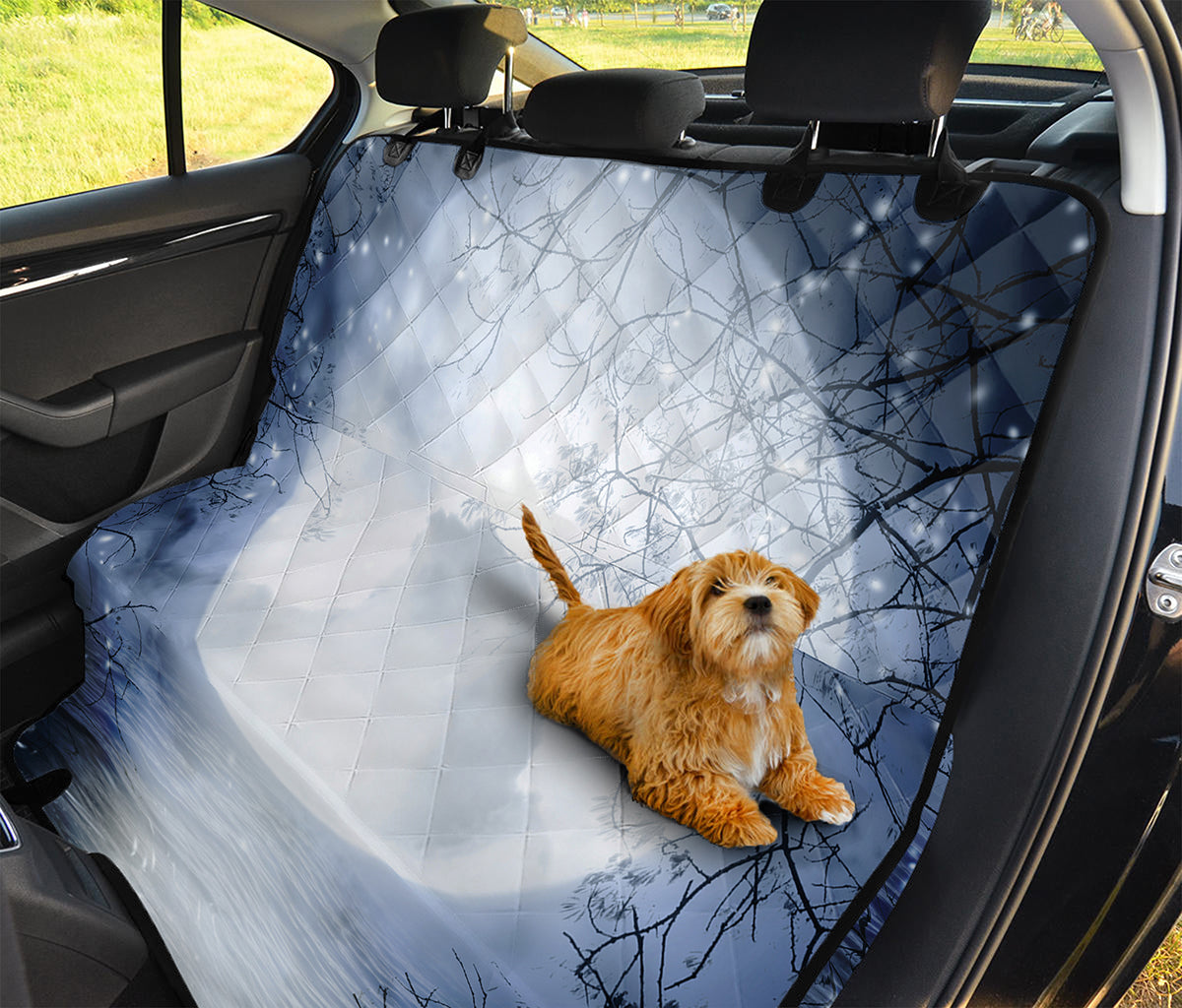Halloween Moonlight Print Pet Car Back Seat Cover