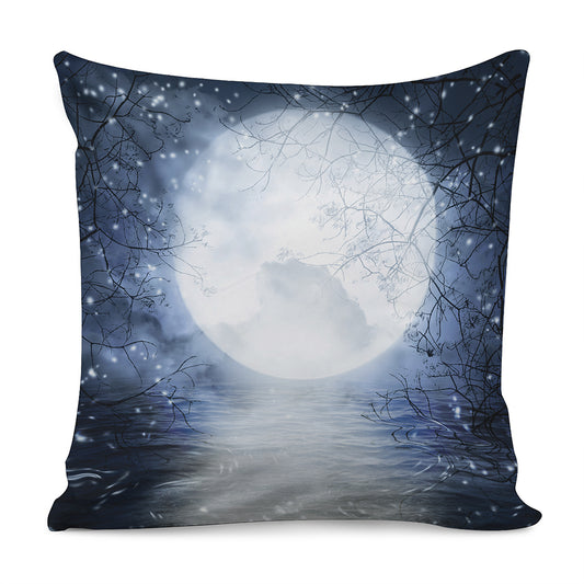Halloween Moonlight Print Pillow Cover