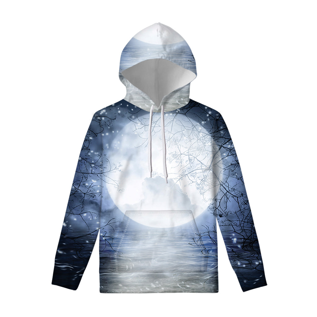 Halloween Moonlight Print Pullover Hoodie