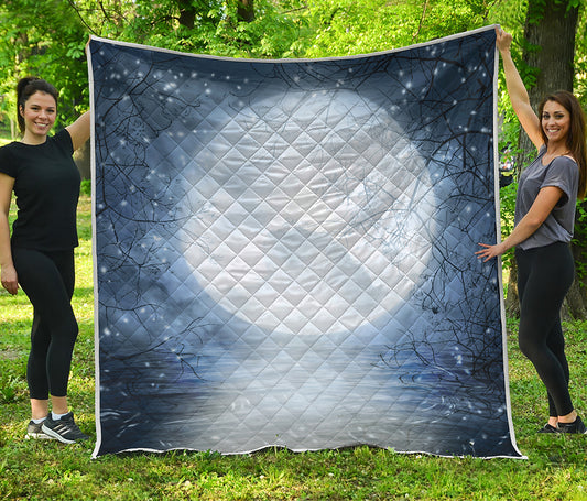 Halloween Moonlight Print Quilt