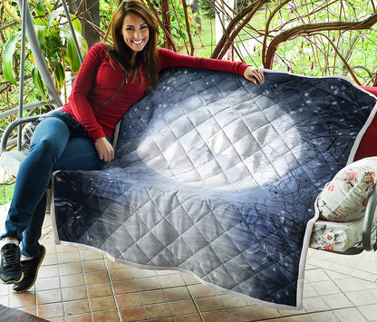 Halloween Moonlight Print Quilt