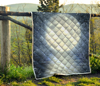 Halloween Moonlight Print Quilt
