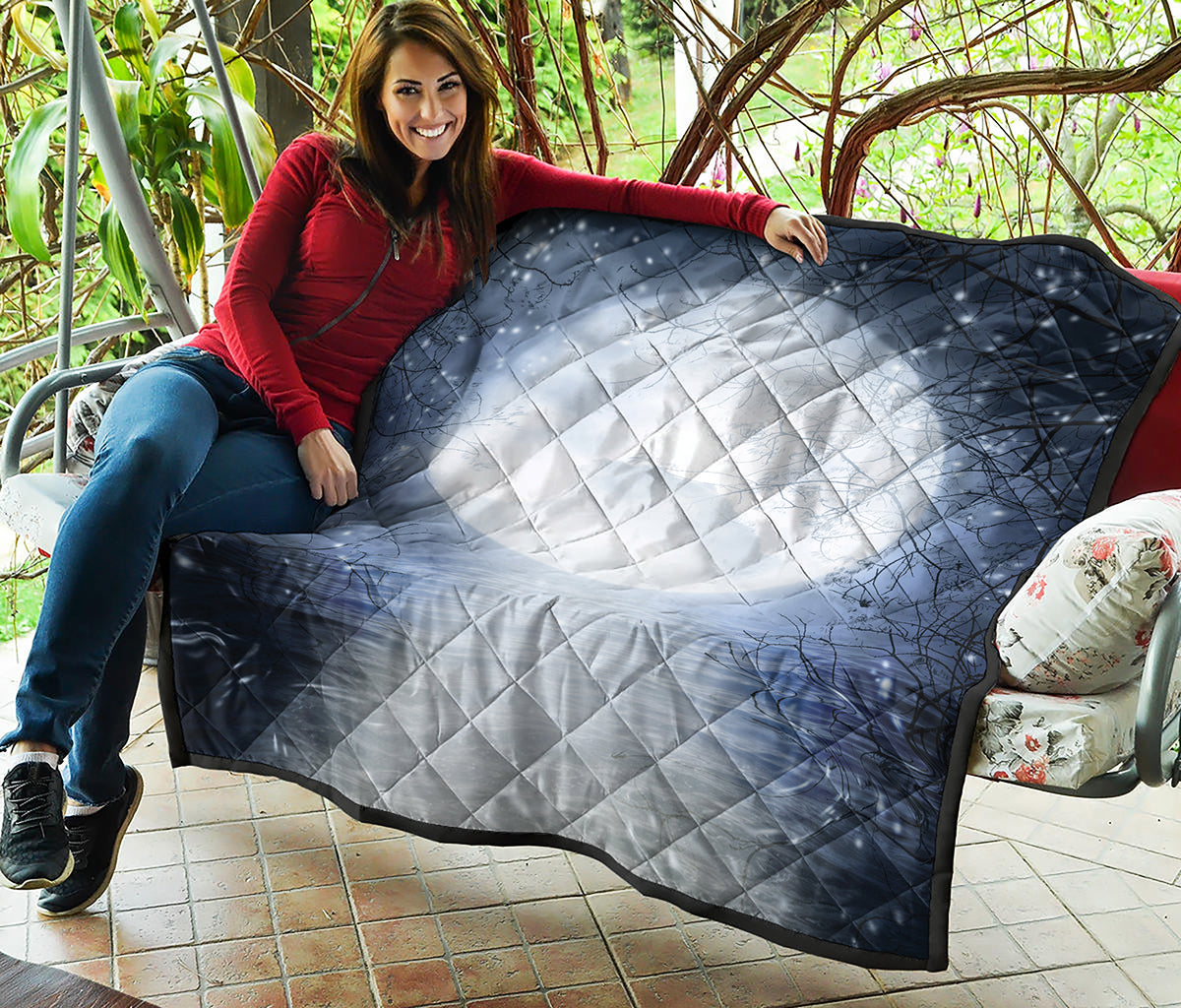 Halloween Moonlight Print Quilt