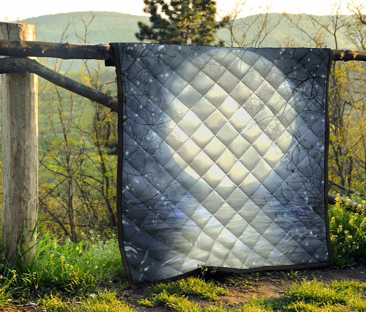 Halloween Moonlight Print Quilt