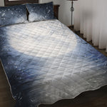 Halloween Moonlight Print Quilt Bed Set