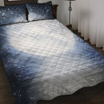 Halloween Moonlight Print Quilt Bed Set