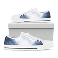Halloween Moonlight Print White Low Top Sneakers