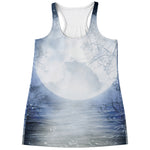 Halloween Moonlight Print Women's Racerback Tank Top
