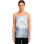 Halloween Moonlight Print Women's Racerback Tank Top