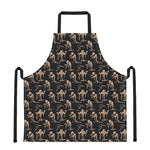 Halloween Mummy Pattern Print Apron