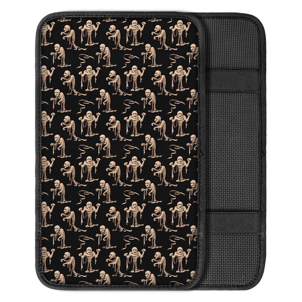 Halloween Mummy Pattern Print Car Center Console Cover
