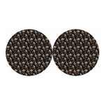 Halloween Mummy Pattern Print Car Coasters