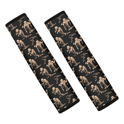Halloween Mummy Pattern Print Car Seat Belt Covers