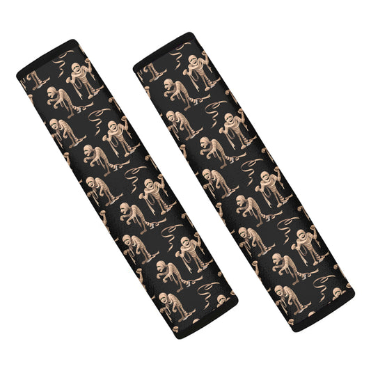 Halloween Mummy Pattern Print Car Seat Belt Covers