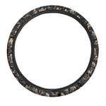 Halloween Mummy Pattern Print Car Steering Wheel Cover