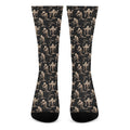Halloween Mummy Pattern Print Crew Socks