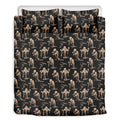 Halloween Mummy Pattern Print Duvet Cover Bedding Set