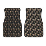Halloween Mummy Pattern Print Front Car Floor Mats