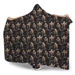Halloween Mummy Pattern Print Hooded Blanket