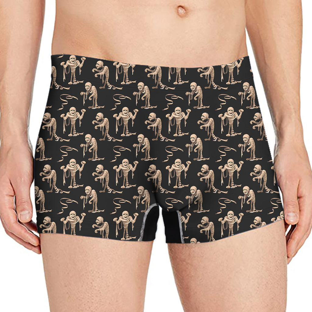 Halloween Mummy Pattern Print Men's Boxer Briefs