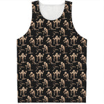 Halloween Mummy Pattern Print Men's Tank Top