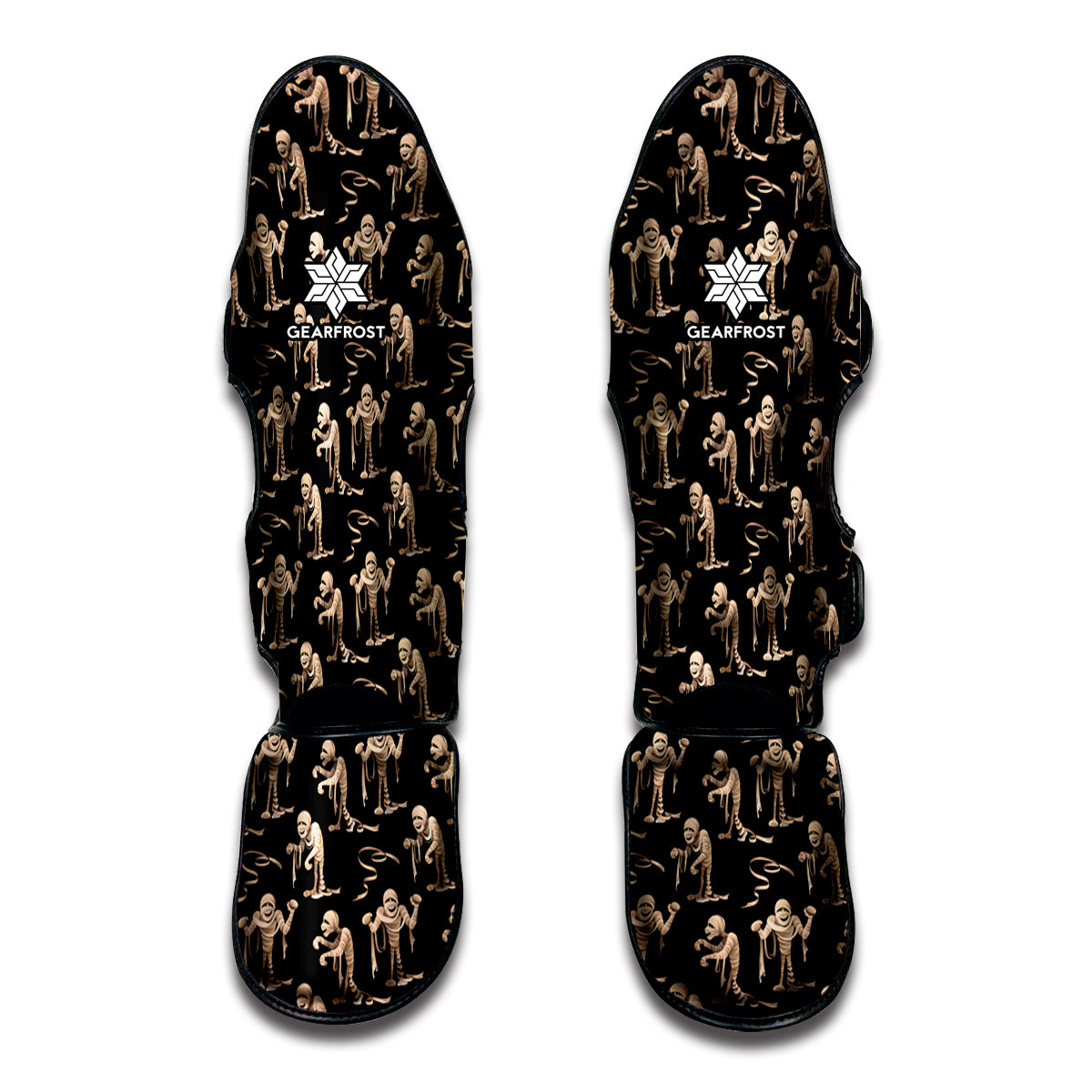 Halloween Mummy Pattern Print Muay Thai Shin Guard