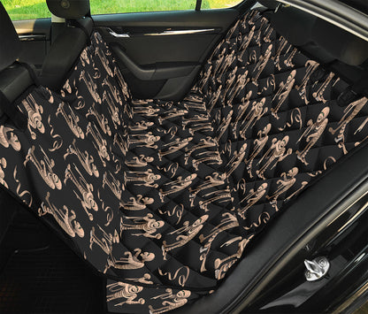 Halloween Mummy Pattern Print Pet Car Back Seat Cover