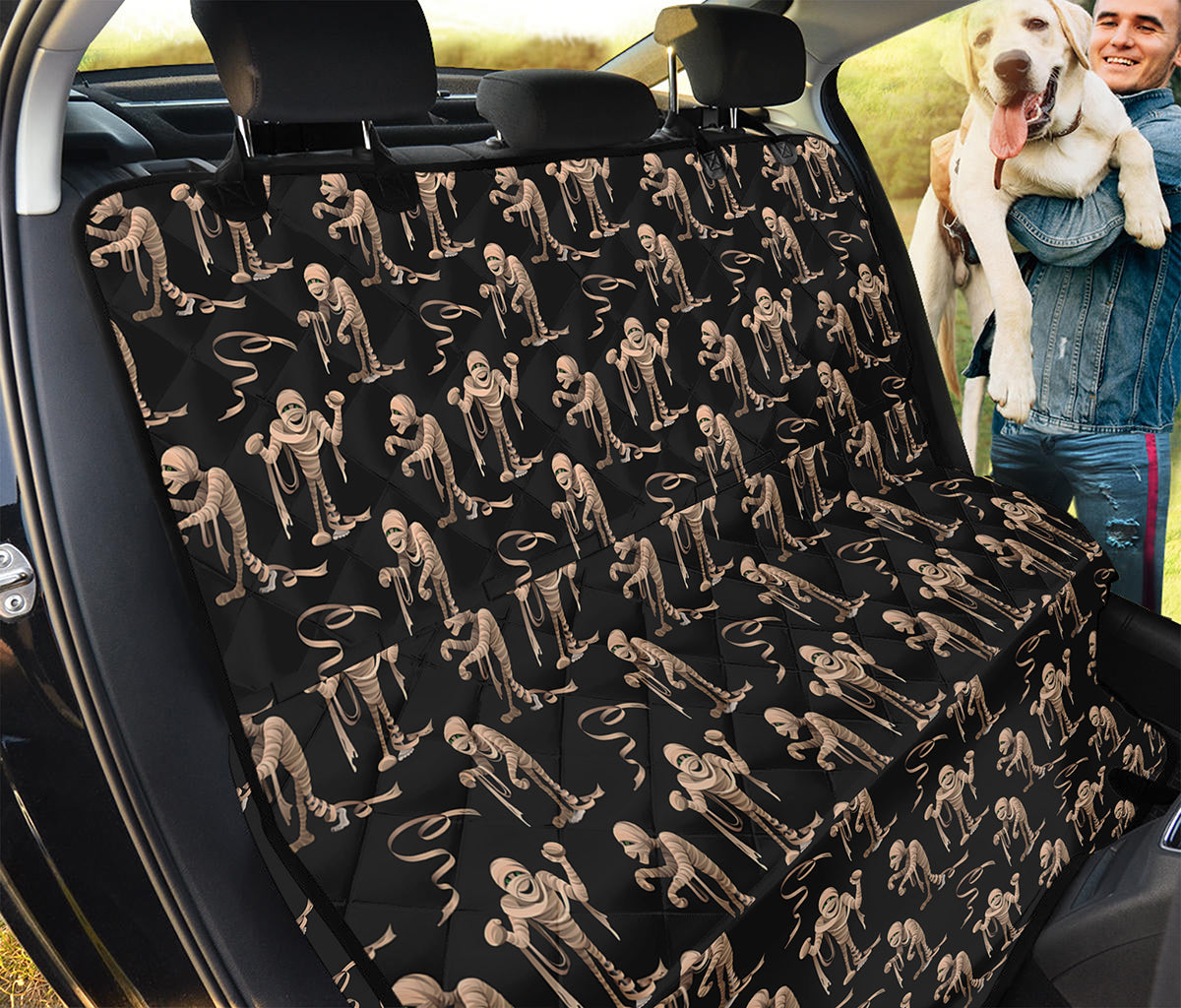 Halloween Mummy Pattern Print Pet Car Back Seat Cover