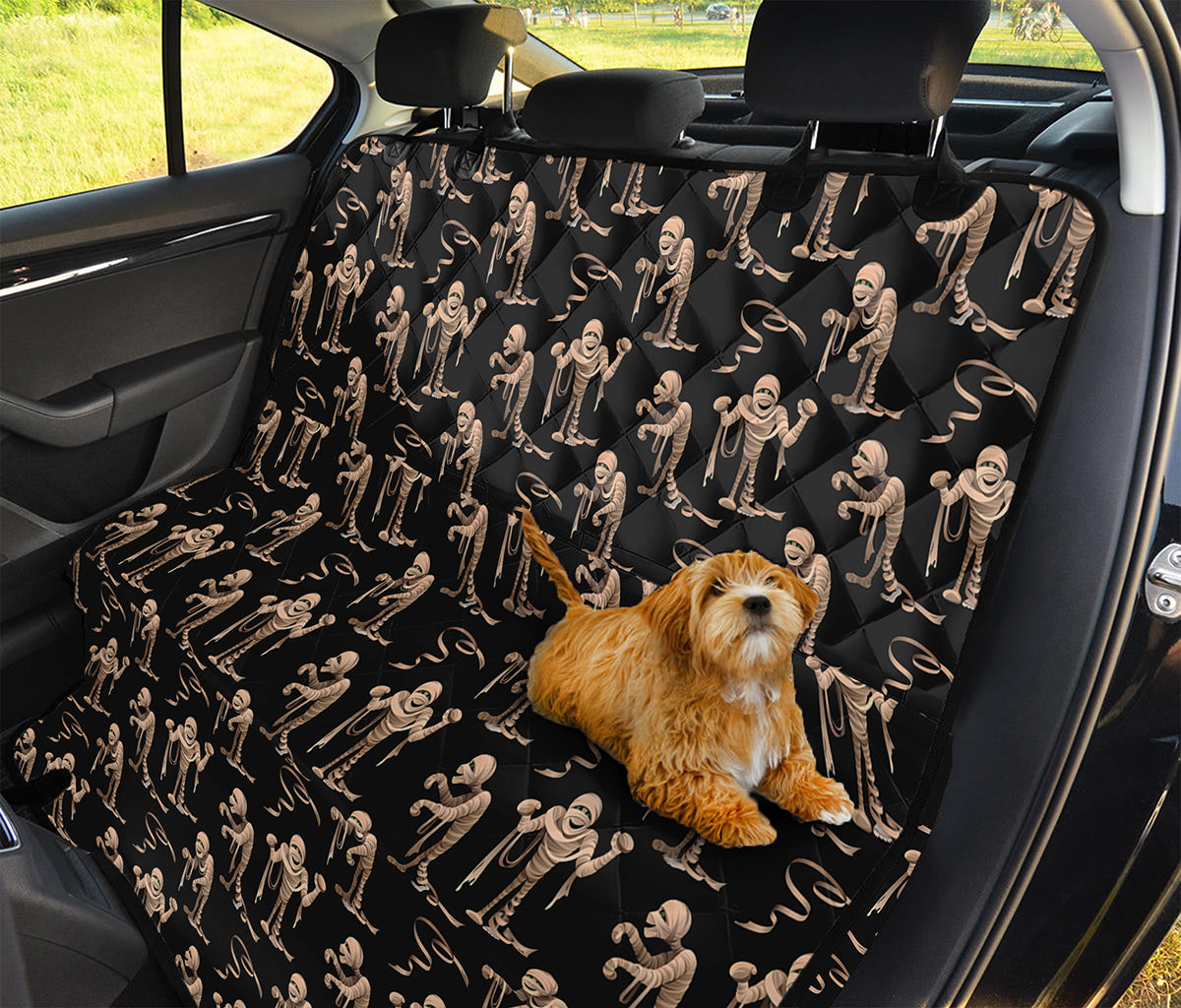 Halloween Mummy Pattern Print Pet Car Back Seat Cover