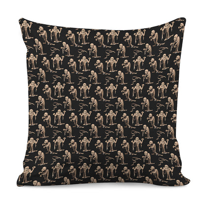 Halloween Mummy Pattern Print Pillow Cover