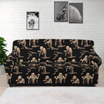 Halloween Mummy Pattern Print Sofa Cover