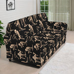 Halloween Mummy Pattern Print Sofa Cover