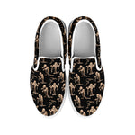 Halloween Mummy Pattern Print White Slip On Shoes