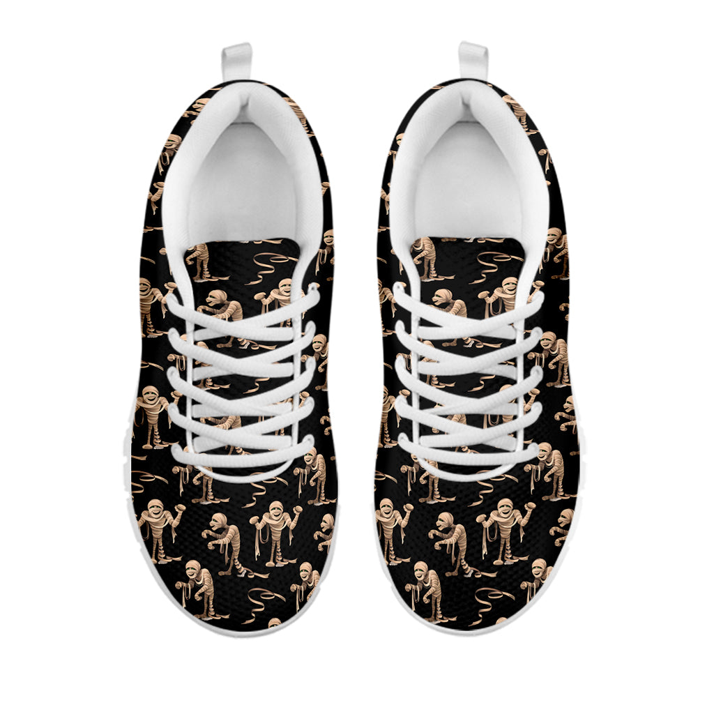 Halloween Mummy Pattern Print White Sneakers