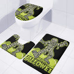 Halloween Mummy Print 3 Piece Bath Mat Set