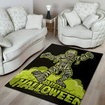 Halloween Mummy Print Area Rug