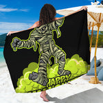 Halloween Mummy Print Beach Sarong Wrap