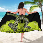 Halloween Mummy Print Beach Sarong Wrap