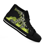 Halloween Mummy Print Black High Top Shoes