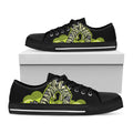Halloween Mummy Print Black Low Top Sneakers