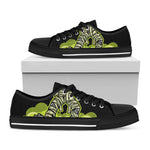 Halloween Mummy Print Black Low Top Shoes 