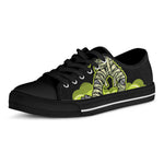 Halloween Mummy Print Black Low Top Shoes 