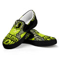 Halloween Mummy Print Black Slip On Sneakers
