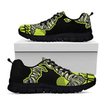Halloween Mummy Print Black Sneakers